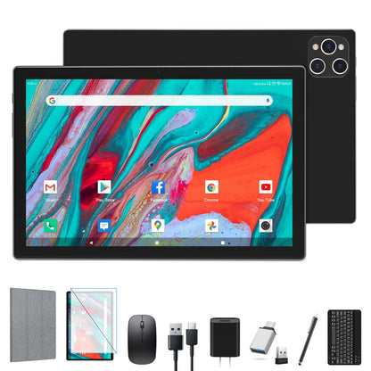 Tablet 2024 Latest Android 13 Tablet 128GB + 16GB (8+8 Expand) Large Storage 2 in 1 Tablet with Keyboard Octa-Core Processor Tablet 10 Inch Screen 5G WiFi Tablet Bluetooth/Mouse/Case/13MP Camera